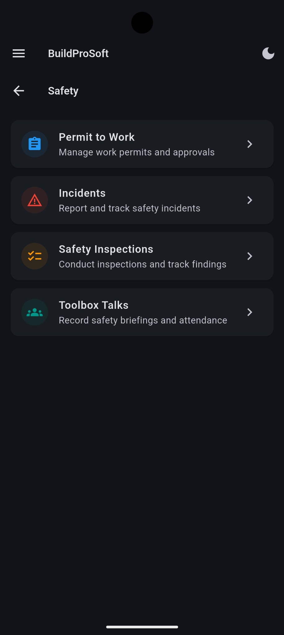 Safety screen
